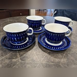 Valencia by Arabia of Finland footed cup and saucer